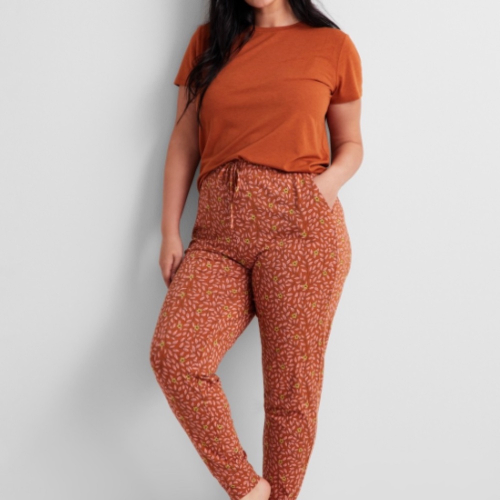 State of Day Printed Jogger Pajama Pants Size XL NWT